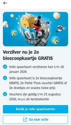 2e bioscoop kaartje gratis (AH actie), Albert Heijn, Verzenden