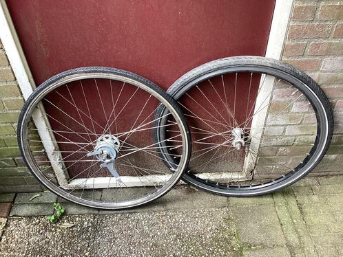 fietswielen: 5 stuks in goede staat (zie tekst en fotos), Fietsen en Brommers, Fietsonderdelen, Gebruikt, Algemeen, Wiel, Ophalen