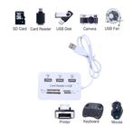 Usb Hub 3 Poorten USB met kaartlezer, Ophalen of Verzenden, Nieuw, USB-hub, Laptop