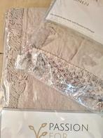 Linnen boho dekbedovertrek 135x200 + sloop Sand, Eenpersoons, Beige, Dekbedovertrek, Nieuw