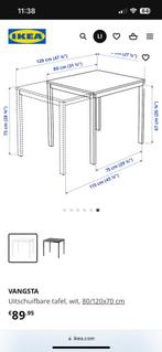 VANGSTA Uitschuifbare tafel, Huis en Inrichting, Tafels | Sidetables, Gebruikt, Rechthoekig, Ophalen