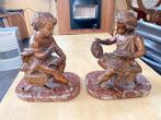 2 antieke beelden van  kinderen  brons/zamak, Antiek en Kunst, Kunst | Beelden en Houtsnijwerken, Ophalen of Verzenden