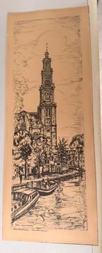 Uniek kunstwerk Westertoren & Nieuwe Kerk, Antiek en Kunst, Ophalen of Verzenden