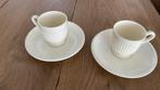 Te koop 2 wedgwood Edme espresso kopjes, Ophalen of Verzenden, Zo goed als nieuw, Kop en/of schotel