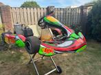 Hele mooie kart met Rotax Max Senior motorblok, Sport en Fitness, Karting, Ophalen, Zo goed als nieuw, Kart