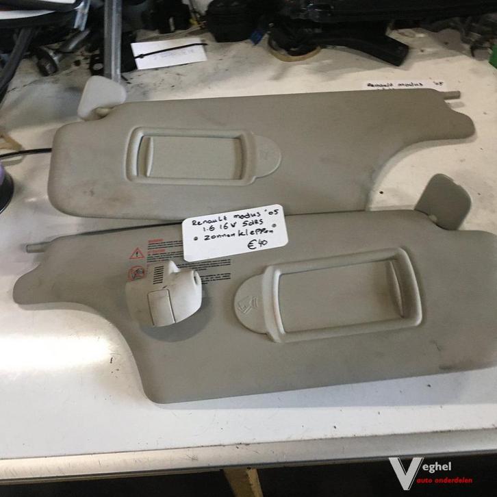 Renault Modus 1.6 16v 2005 Zonneklep set, Auto-onderdelen, Interieur en Bekleding, Gebruikt, Ophalen of Verzenden