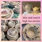 High Tea servies huren voor 35 personen, vintage, brocante, Antiek en Kunst, Antiek | Servies compleet, Ophalen