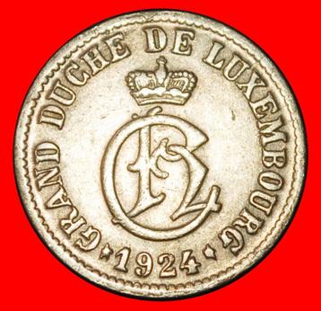 Ⰶ BELGIUM: LUXEMBOURG 5 CENTIMES 1924 DEFORMED STARS! beschikbaar voor biedingen