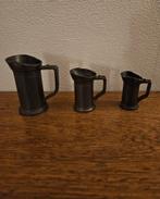 Set van 3 tinnen maatbekers, Antiek en Kunst, Ophalen of Verzenden