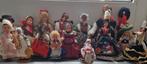Klederdrachtpopjes verzameling, 14 stuks, jaren 70, Ophalen of Verzenden, Gebruikt, Pop
