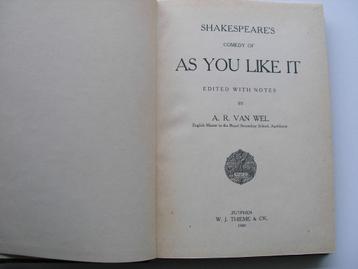 Shakespeare's comedy of As You Like It - 1909 beschikbaar voor biedingen