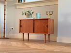 Vintage kastje teak hout dressoir jaren 50/60 Deens, Huis en Inrichting, Kasten | Dressoirs, Ophalen, Gebruikt, Teakhout, 50 tot 100 cm