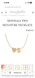 Minitials ketting ️ S, Sieraden, Tassen en Uiterlijk, Kettingen, Ophalen of Verzenden, Zo goed als nieuw, Overige materialen