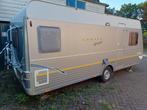 Dethleffs camper live-style 510 DB .4 persoons, Caravans en Kamperen, Caravans, Omvormbare zithoek, Rondzit, 7 tot 8 meter, Koelkast