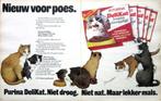 9 vintage advertenties reclames dierenvoer 1975-80 kat hond, Verzamelen, Verzenden, Nieuw, Overige typen