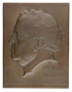 PLAQUETTE 1926 J.C. Wienecke : Abraham Kuyper, Verzenden, Brons, Nederland