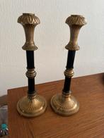 Zware messing kaarsenhouders van Laura Ashley, Ophalen of Verzenden, Gebruikt, Overige materialen