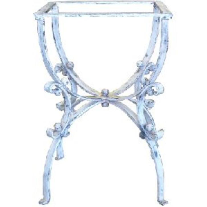 Tuintafel onderstel massief smeedijzeren onderstel India, Tuin en Terras, Tuintafels, Zo goed als nieuw, Vierkant, Metaal, Ophalen