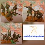 Britains Deetail US soldiers WWII with Recoilles Rifle 1/32, Verzenden, Gebruikt, 1:50 of kleiner, Figuur of Figuren