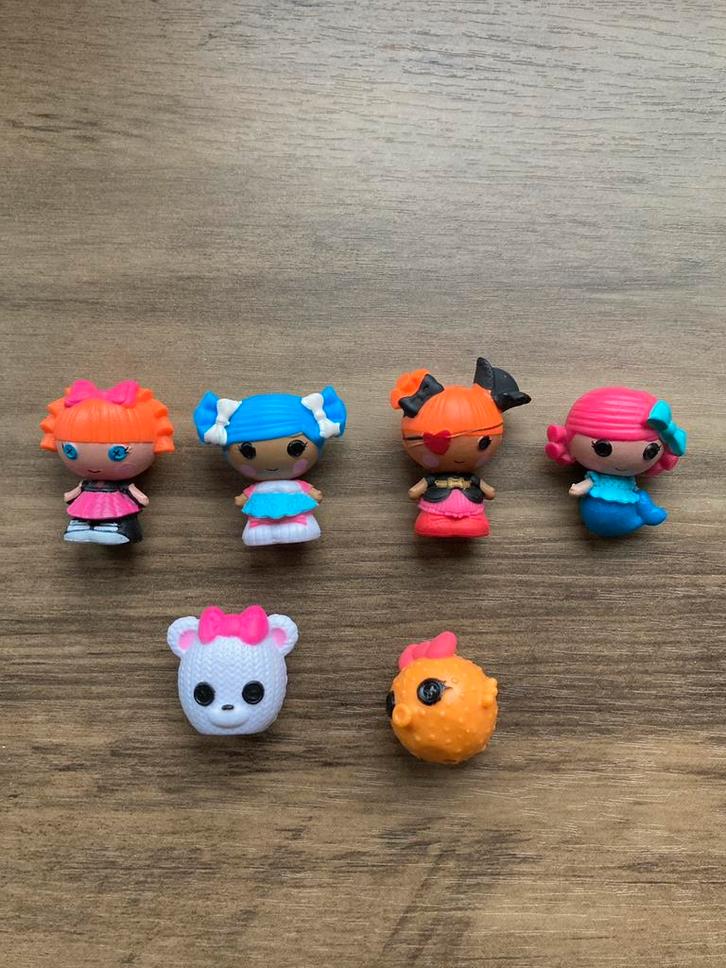 Lalaloopsy tinies • set van 6 figuurtjes / poppetjes, Kinderen en Baby's, Speelgoed | Overig, Zo goed als nieuw, Jongen of Meisje