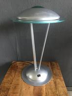 VintageUfo Tafellamp Jaren 80 Metallic Zilver, Metaal, Vintage, Ophalen of Verzenden, Zo goed als nieuw