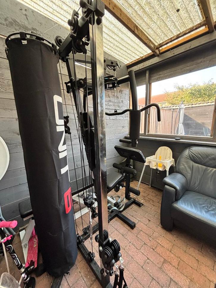 Home Gym - focus fitness unit 6, Sport en Fitness, Fitnessapparatuur, Zo goed als nieuw, Krachtstation, Armen, Metaal, Ophalen