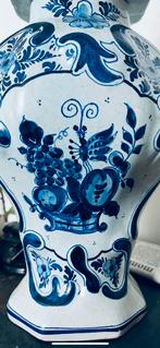 Delfts blauw vaas dekselvaas blauwwit, Antiek en Kunst, Antiek | Vazen, Ophalen of Verzenden