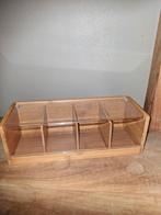 Bamboe Opbergdoos met Vakken, Huis en Inrichting, Minder dan 50 cm, Minder dan 50 cm, Ophalen of Verzenden, Zo goed als nieuw