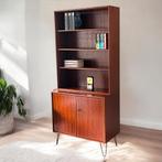 Vintage wandmeubel | wandkast | boekenkast | dutch design |, Huis en Inrichting, Ophalen, 150 tot 200 cm, Teakhout, 25 tot 50 cm