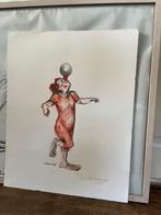 Litho Kees Verkade, Charlie Rivel, Ophalen of Verzenden