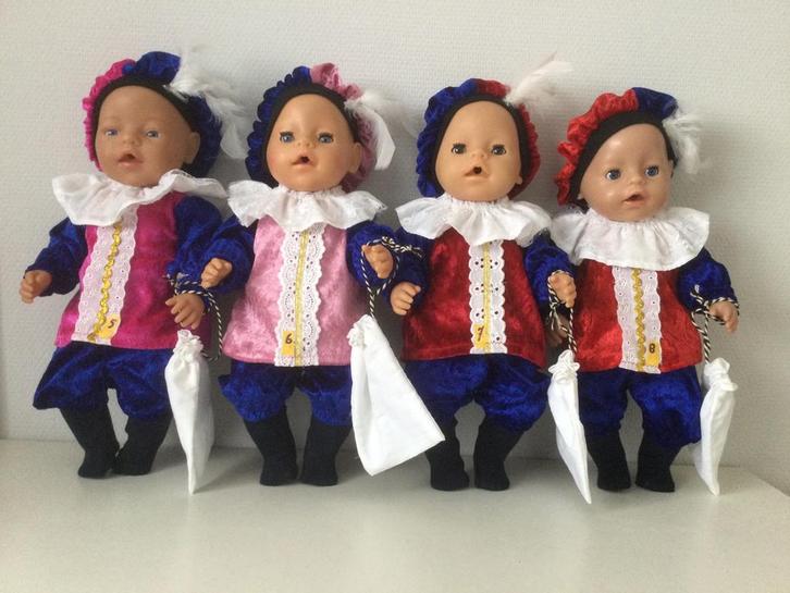 Poppenkleertjes babypop 43 cm babyborn pop 43 cm pietenpak, Kinderen en Baby's, Speelgoed | Poppen, Nieuw, Babypop, Ophalen of Verzenden