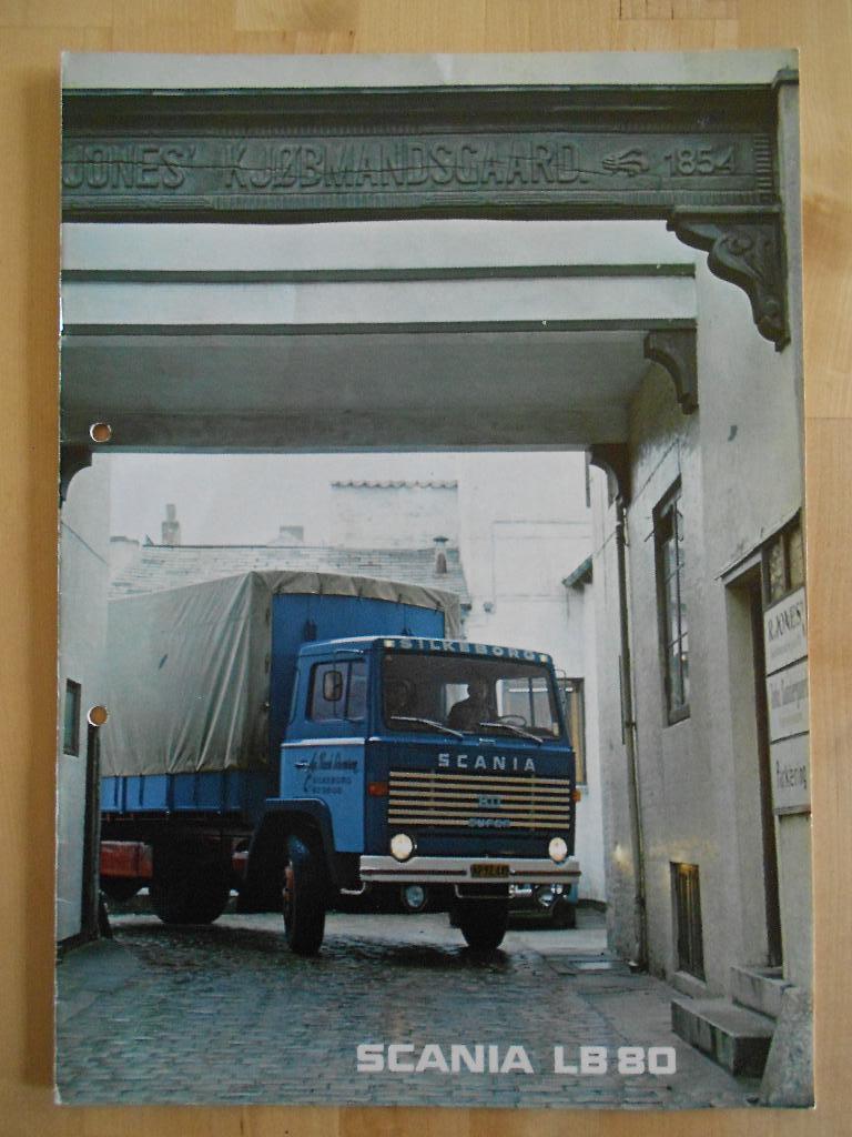 Scania LB 80 Brochure 1972 – LB80 Front, Ophalen of Verzenden, Zo goed als nieuw, Overige merken, Scania