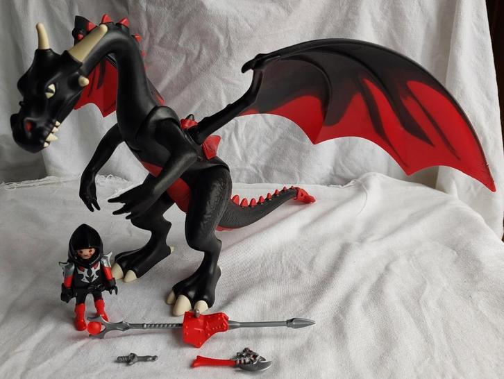 Playmobil 4838 Grote Zwarte Draak met Licht, Kinderen en Baby's, Speelgoed | Playmobil, Gebruikt, Complete set, Ophalen of Verzenden