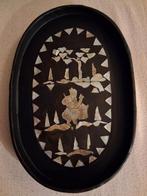 Chinees lak dienblaadje met abalone inleg, Antiek en Kunst, Ophalen of Verzenden