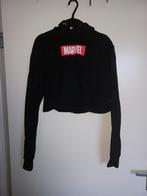 Cropped hoodie met Marvel logo - maat S, Zwart, Ophalen of Verzenden, Zo goed als nieuw, Maat 36 (S)
