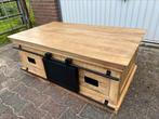 Te koop Mangohouten salontafel Mangohout salontafel, Huis en Inrichting, Tafels | Salontafels, Ophalen, 100 tot 150 cm, 50 tot 100 cm