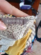 Sandwich crème grijs top topje L 42 44 | Gratis Verzenden !, Kleding | Dames, Tops, Overige kleuren, Verzenden, Maat 42/44 (L)