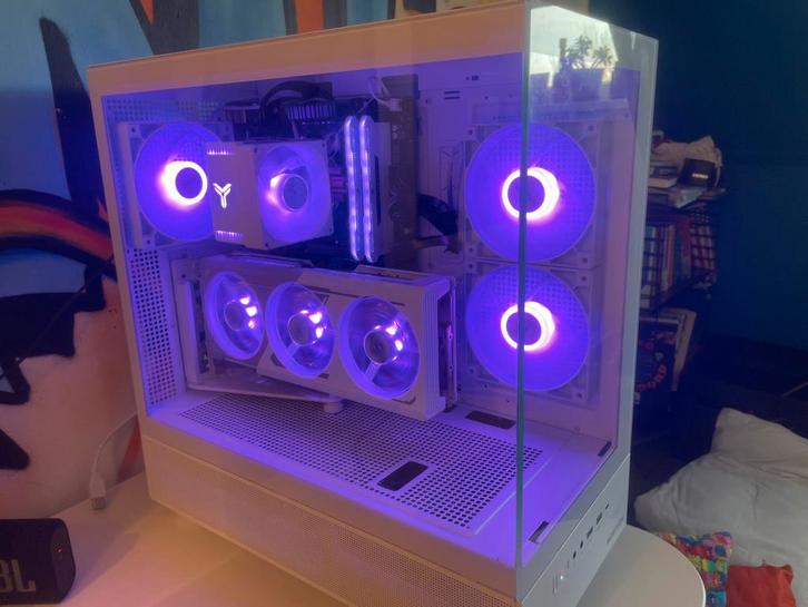 Witte gaming pc | ryzen 5 5500 | 16gb 3200mhz | arc b580, Computers en Software, Desktop Pc's, Zo goed als nieuw, 3 tot 4 Ghz