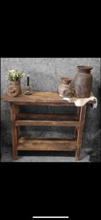 Sidetable Carolina, Ophalen of Verzenden, Nieuw, 25 tot 50 cm, Rechthoekig