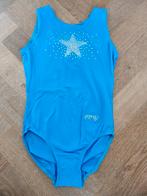 Blauw turnpakje met ster - Maat 128, Gebruikt, Meisje, Ervy, Overig