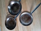 De Buyer koekenpannen set, Ophalen of Verzenden, Gebruikt, Overige materialen, Koekenpan of Braadpan