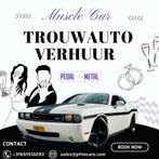 Trouwauto huren Dodge Challenger met/zonder chauffeur, Trouwauto