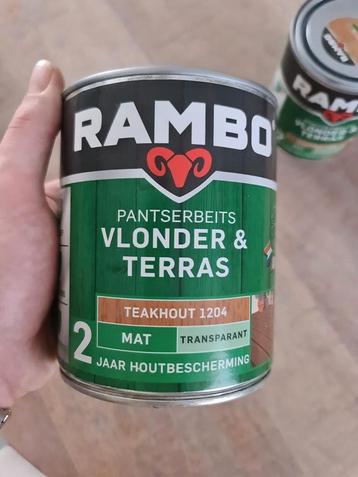 Rambo pantserbeits NIEUW vlonder & terras teakhout 1204  2L beschikbaar voor biedingen