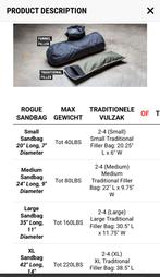 Rogue traditional filler bag Xl nieuw incl zand, Sport en Fitness, Fitnessmaterialen, Ophalen of Verzenden