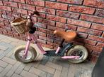 Loopfiets Bandits and Angels roze met mandje, Ophalen, Gebruikt, Loopfiets