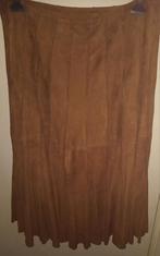 Suede rok COSH 40, Kleding | Dames, Rokken, Bruin, Zo goed als nieuw, Onder de knie, Ophalen