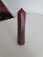 Edelsteen punt jaspis met ijzer, Sieraden, Tassen en Uiterlijk, Edelstenen, Ophalen of Verzenden, Zo goed als nieuw