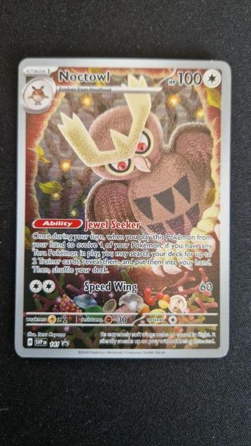Noctowl (SVP 141) Pokémon kaart beschikbaar voor biedingen