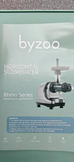 Byzoo Rhino Series: Horizontale slowjuicer, Ophalen of Verzenden, Zo goed als nieuw, Slowjuicer