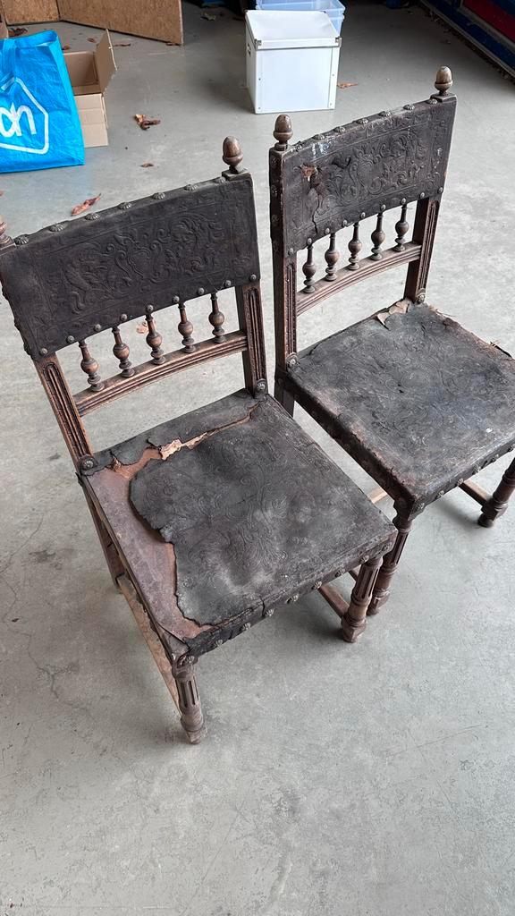 Antieke Stoeltjes - Opknappers!, Antiek en Kunst, Antiek | Meubels | Stoelen en Banken, Ophalen